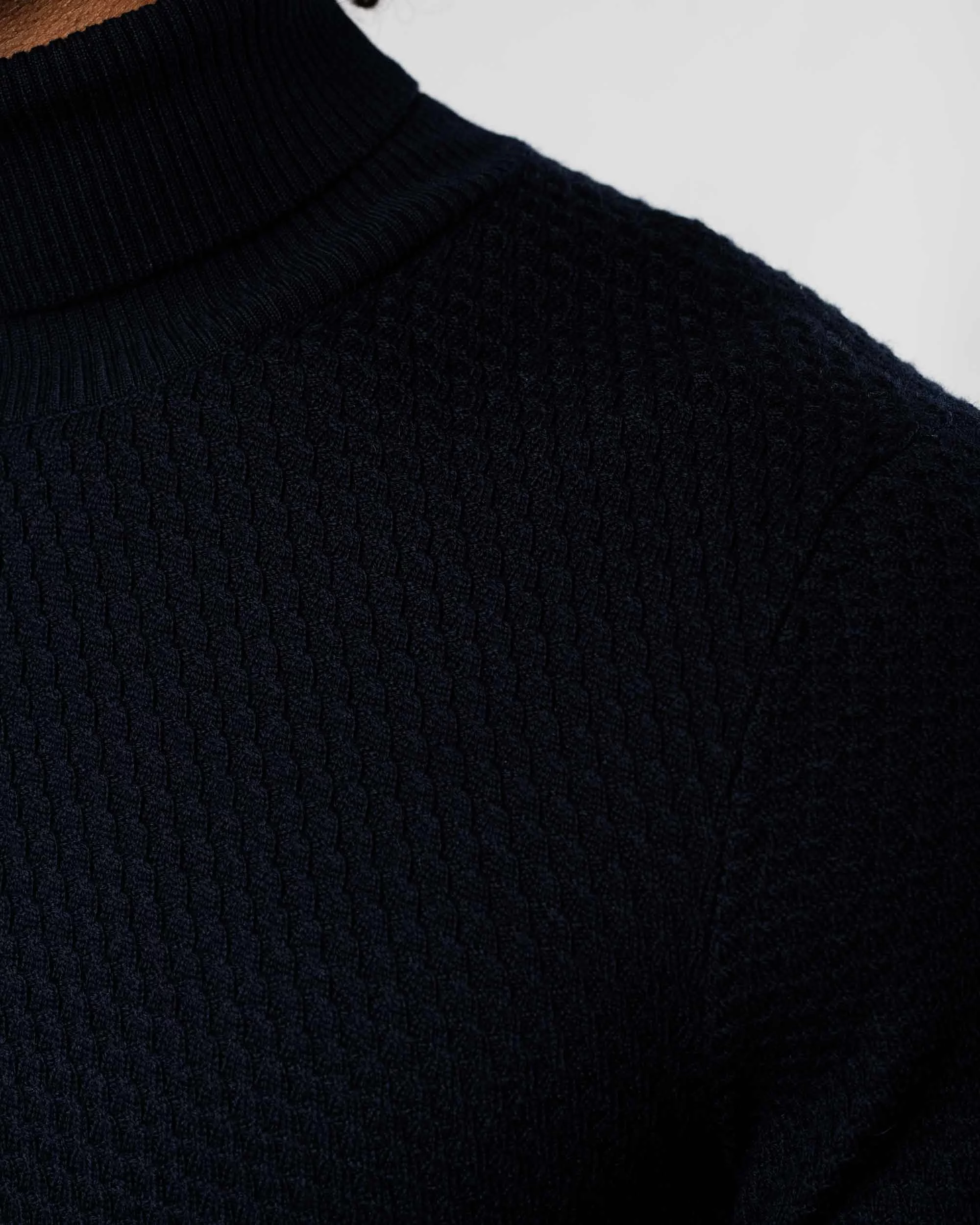 Micro Cable Turtleneck