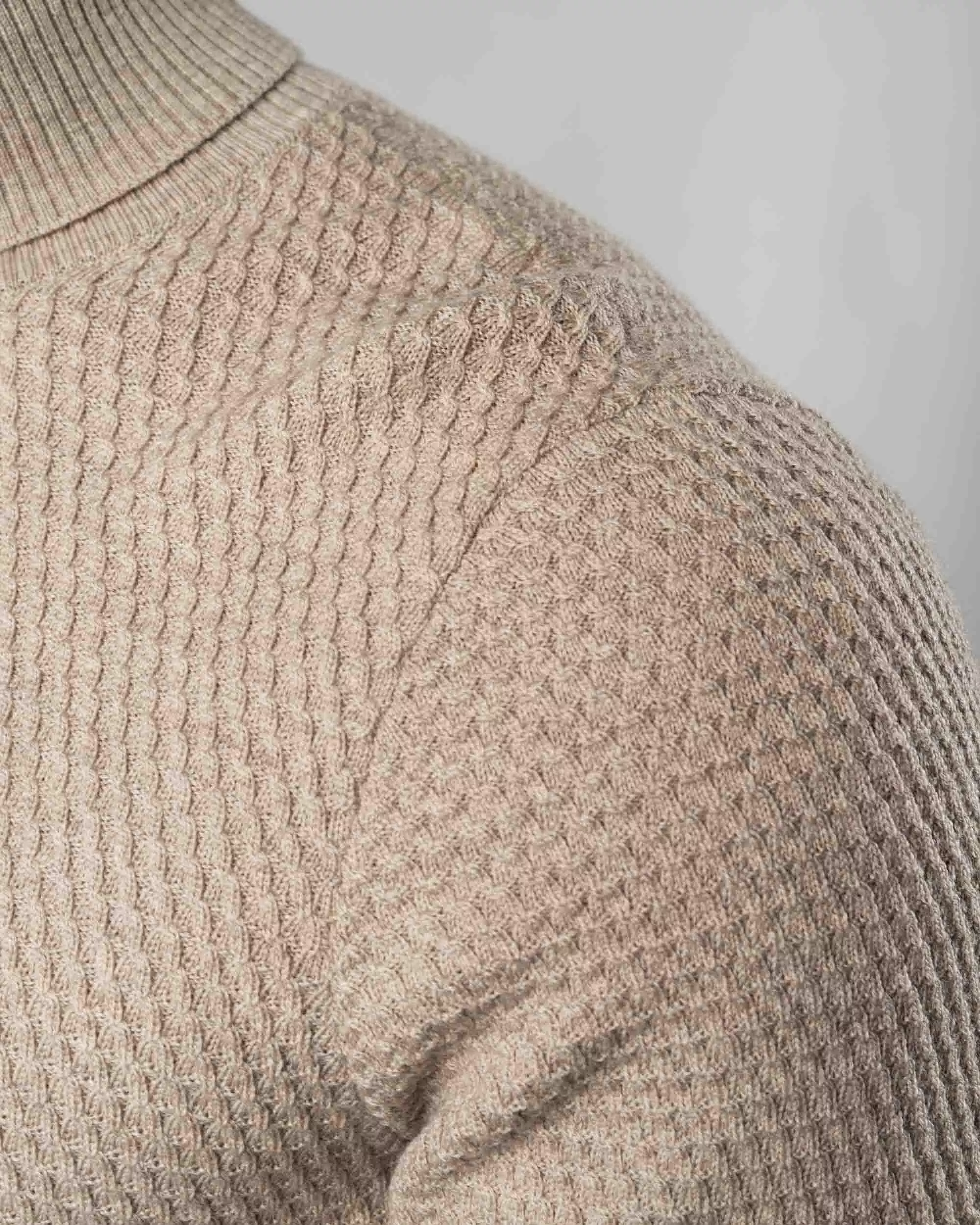 Micro Cable Turtleneck