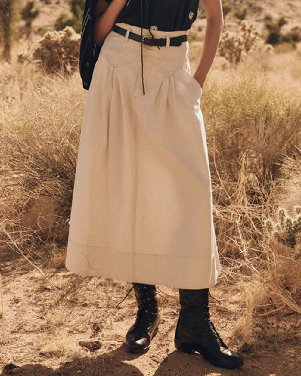 Natural Hemp Field Skirt