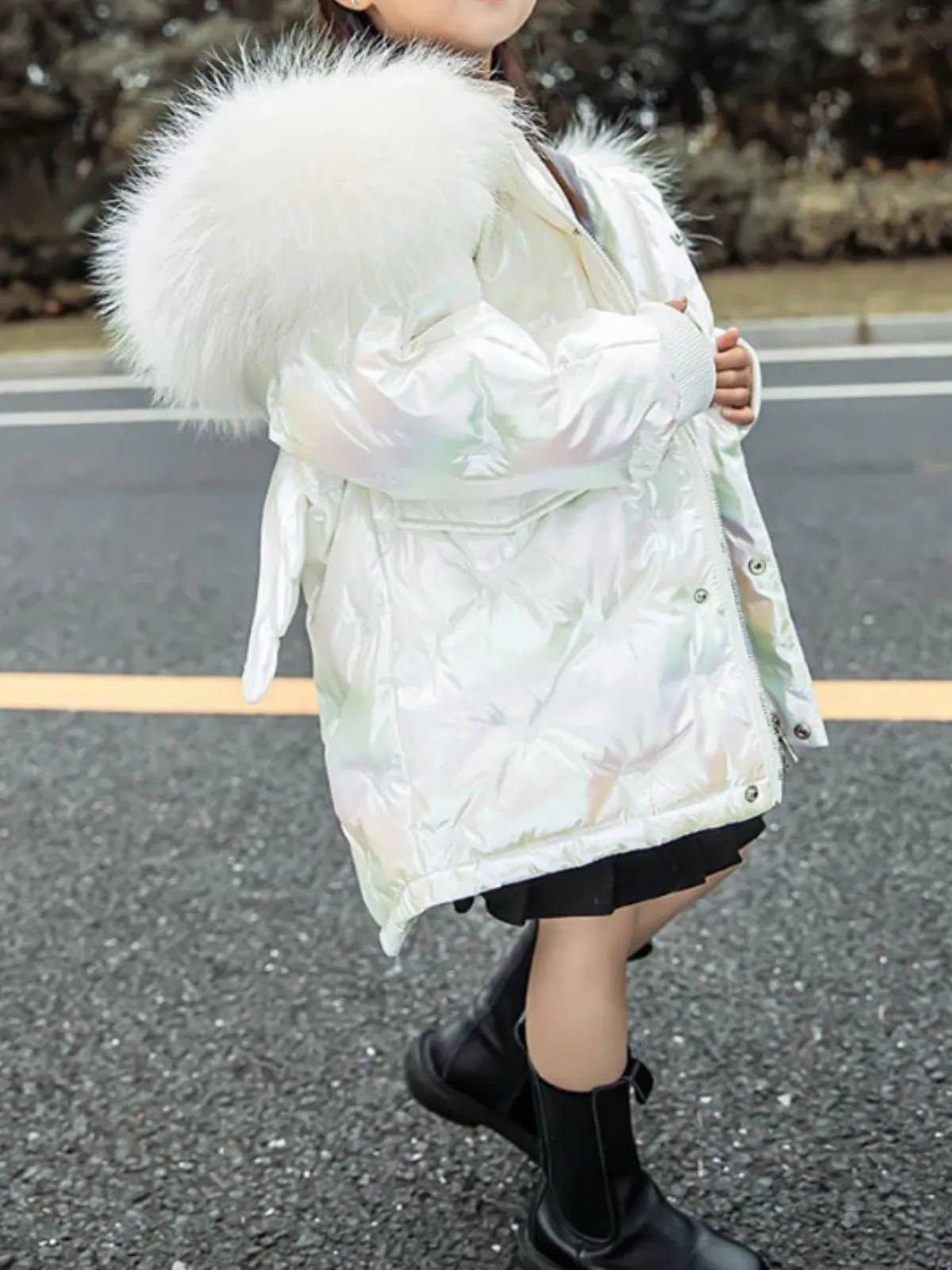 Playful Angel Winged Puffer Jacket