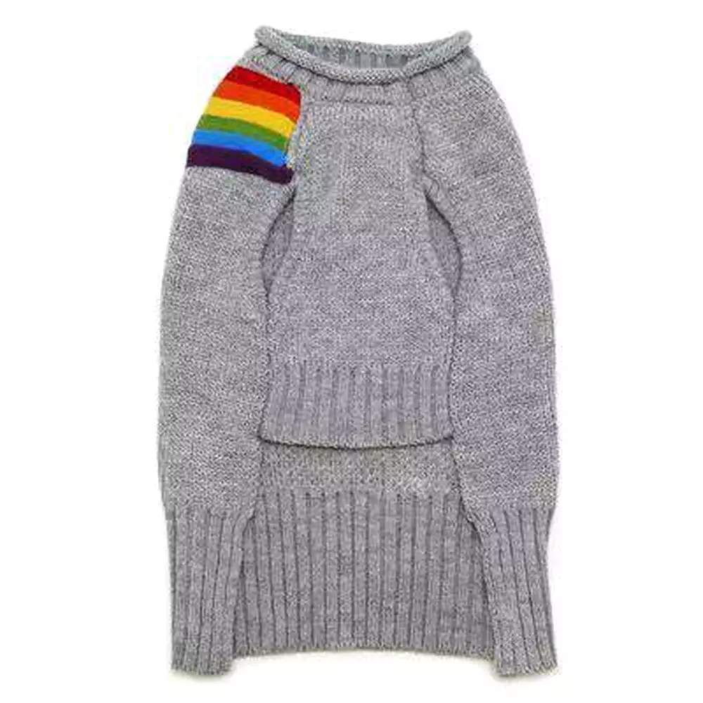 Rainbow Turtleneck Sweater