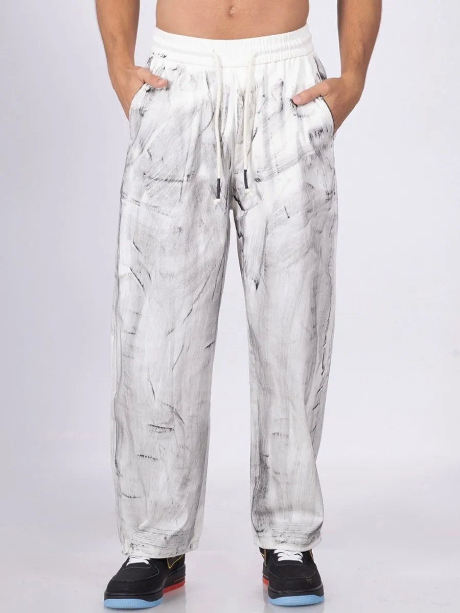 Rocco White Loose Fit Joggers [ Unisex ]