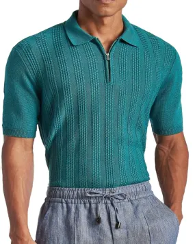 Sage Green Knit Polo