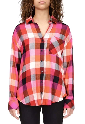 Sanctuary - Slit Back Tunic Rouge Plaid