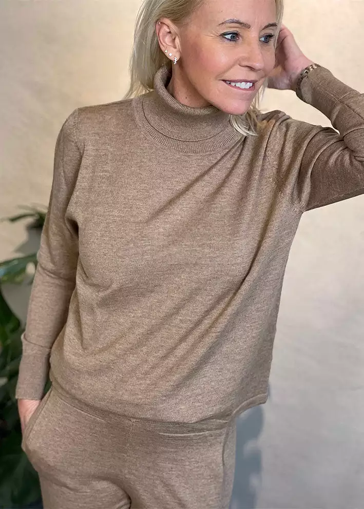 Sibin Linnebjerg Lira Turtleneck Sweater - Camel