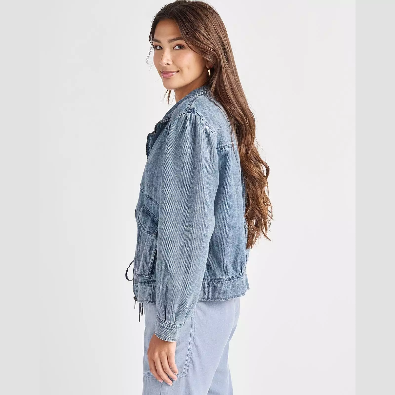 Splendid Capri Denim Cargo Pocket Jacket