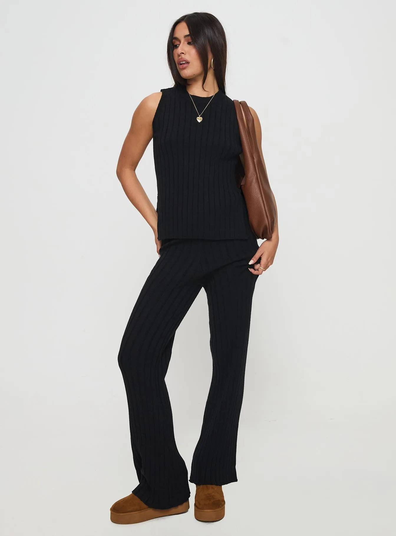 Stasia Knit Set Black