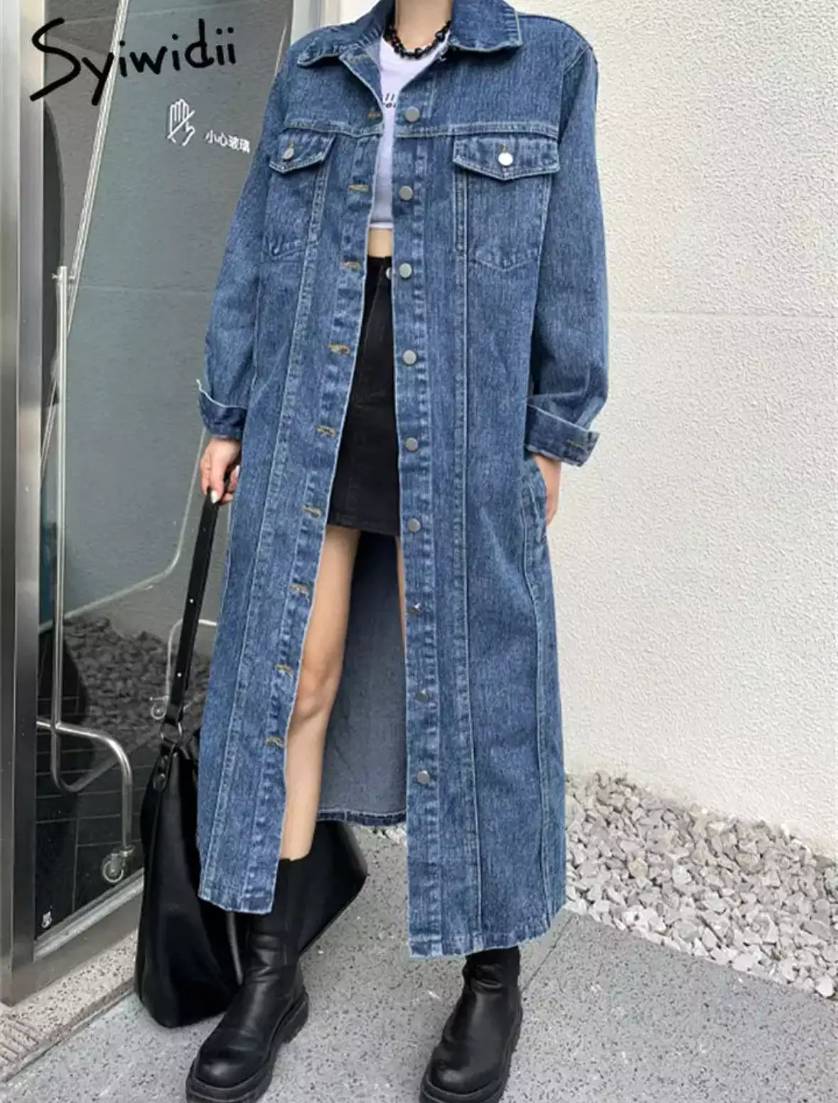 Street Denim Jacket Dress