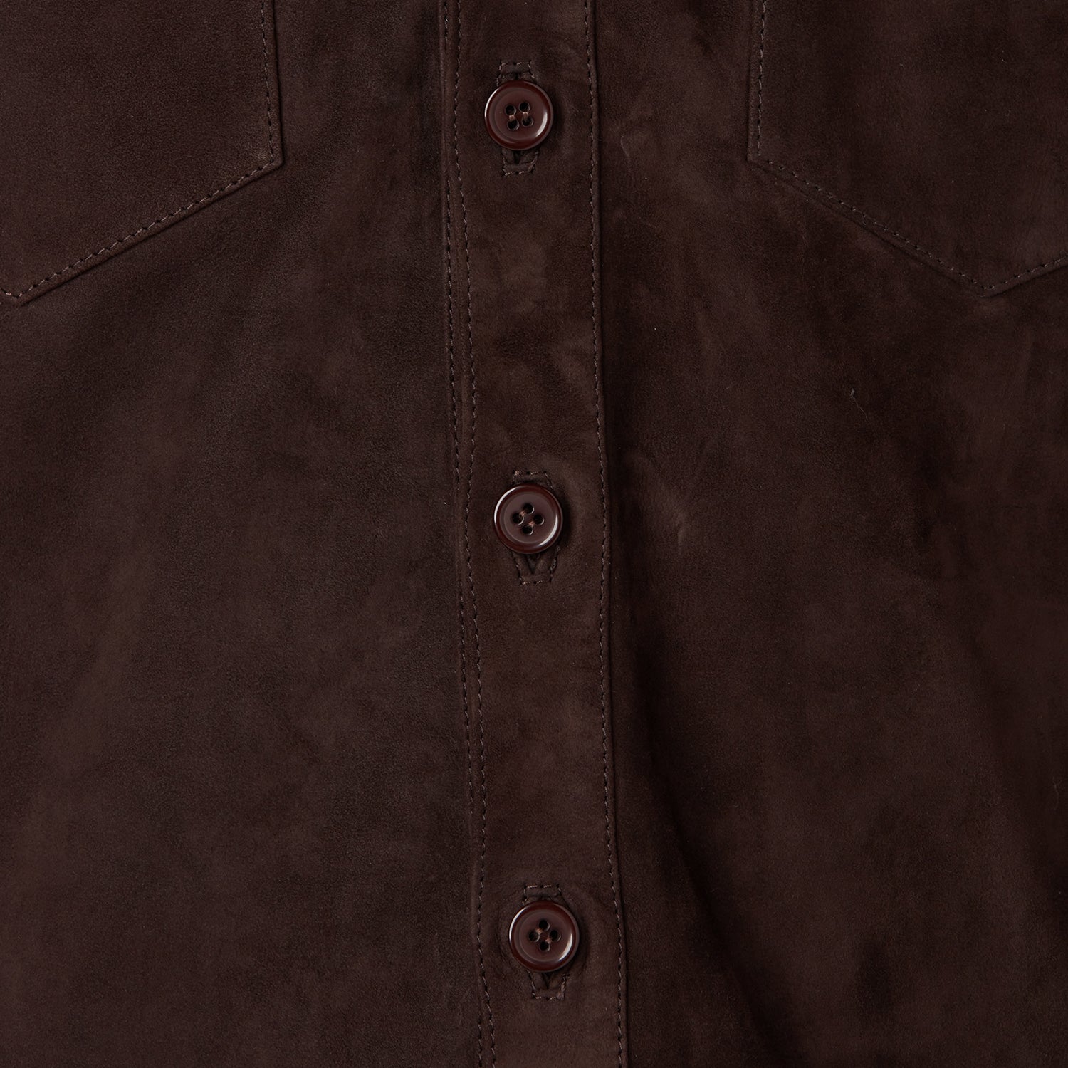 Suede Shacket :: Chocolate