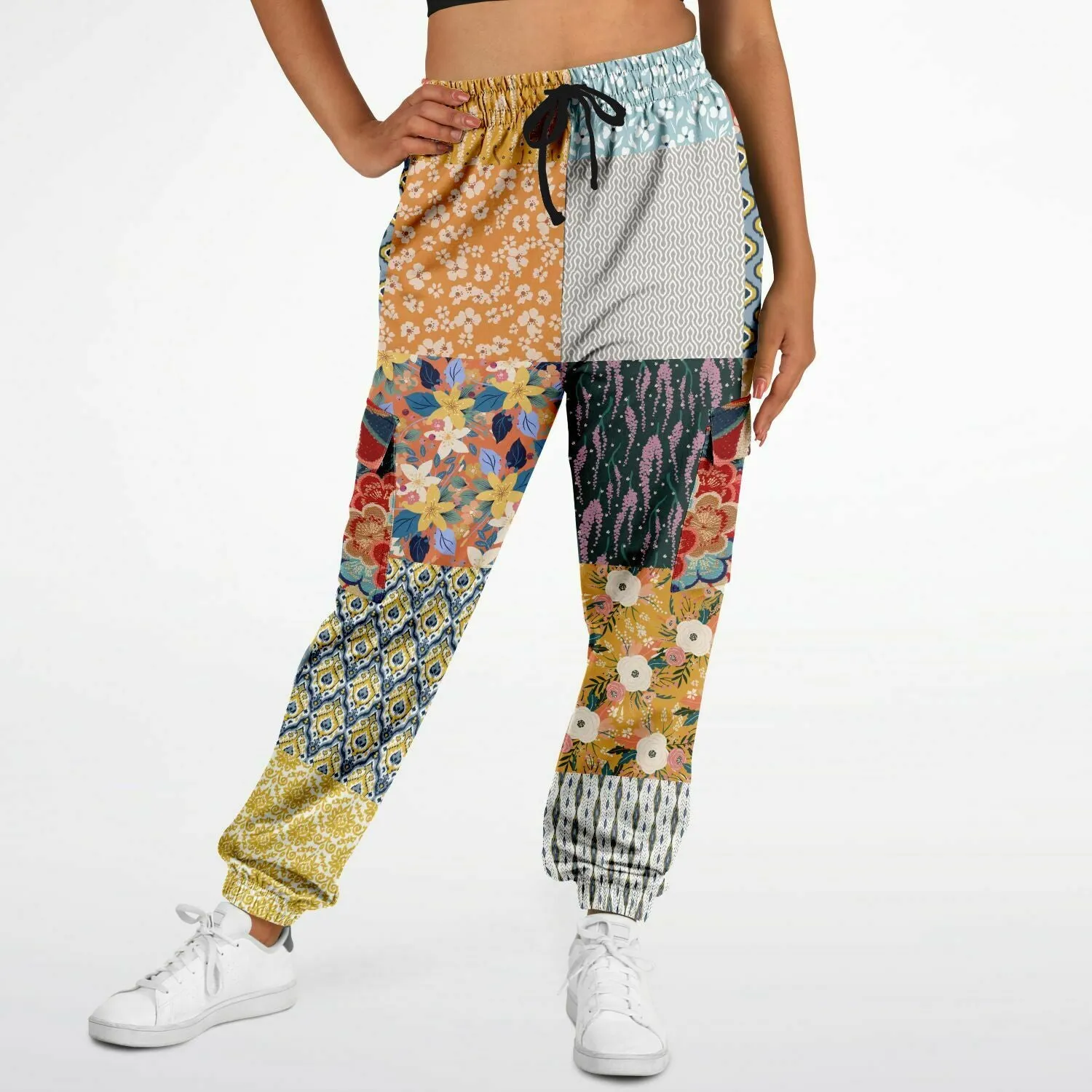 Tallulah Bankhead Patchwork Cargo Sweats