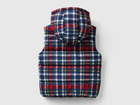 Tartan padded vest - Multi-color | Benetton