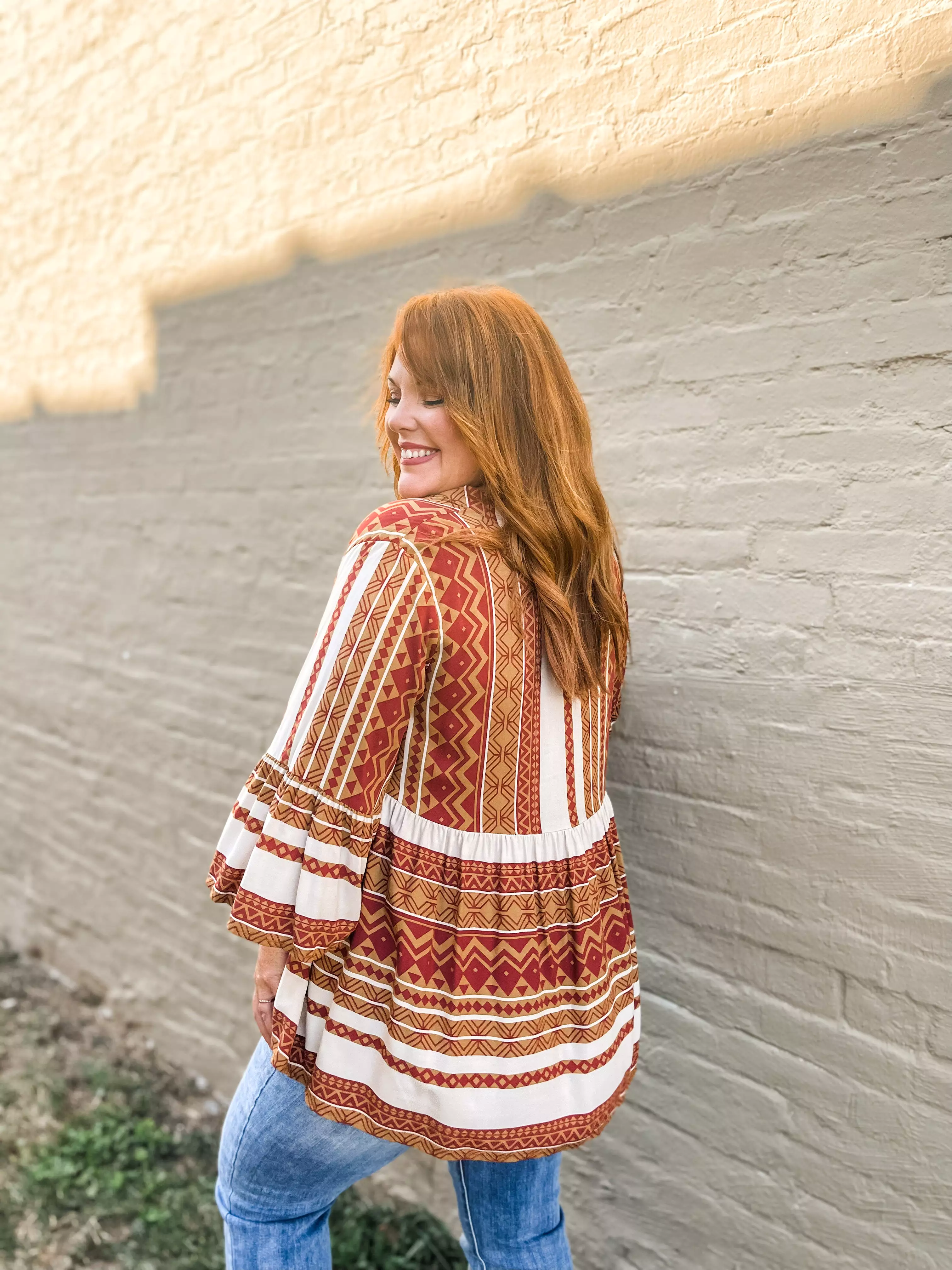 Thankful Aztec Tunic PLUS