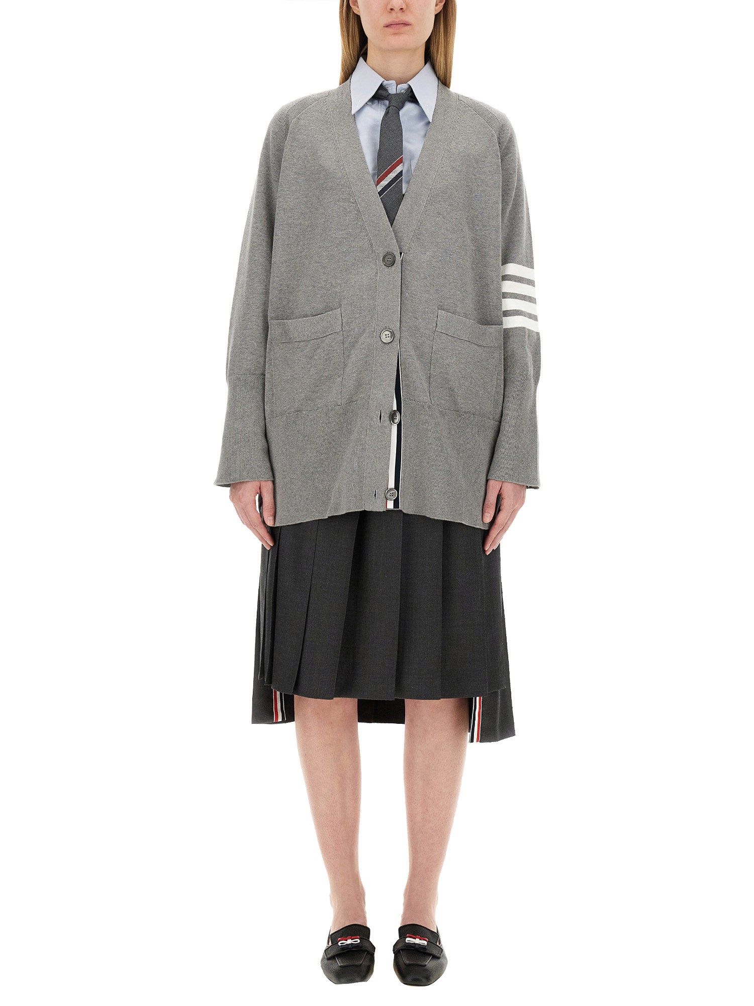 THOM BROWNE    WOOL PLEATED SKIRT