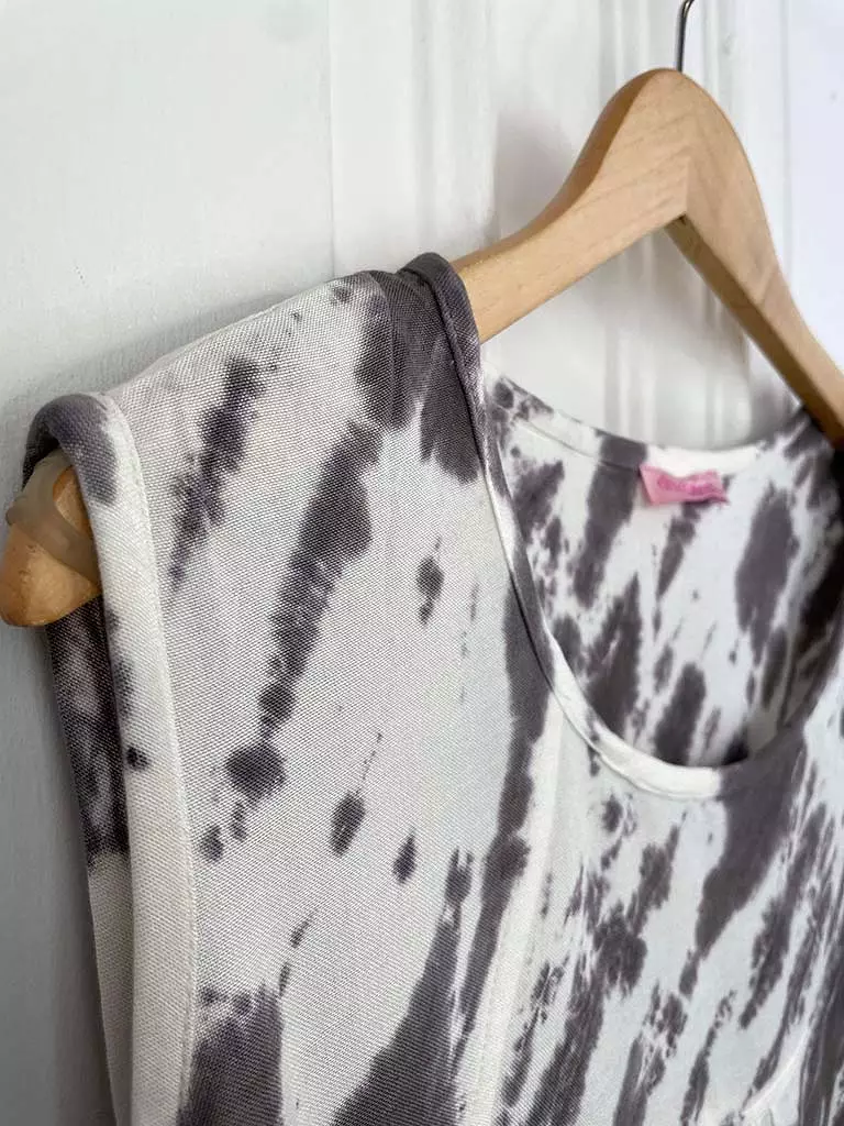 Tie Dye Sleeveless Tunic - Mink