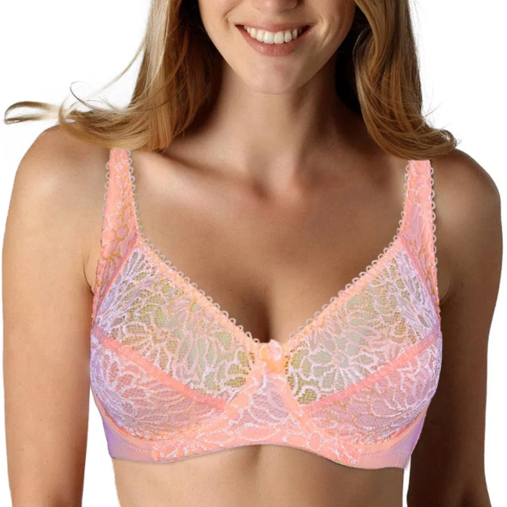 Ultra-Thin Lace Bras in Plus Sizes B to F Cup