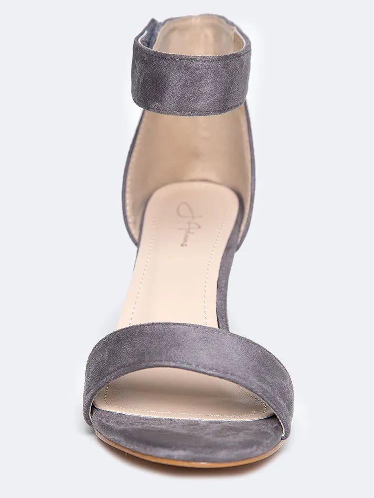 Velcro Ankle Strap Heel