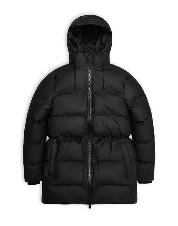 W Alta Puffer Parka Black | Rains | Watch Wear