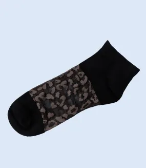 WA1347-BLACK-Women Ankle Socks