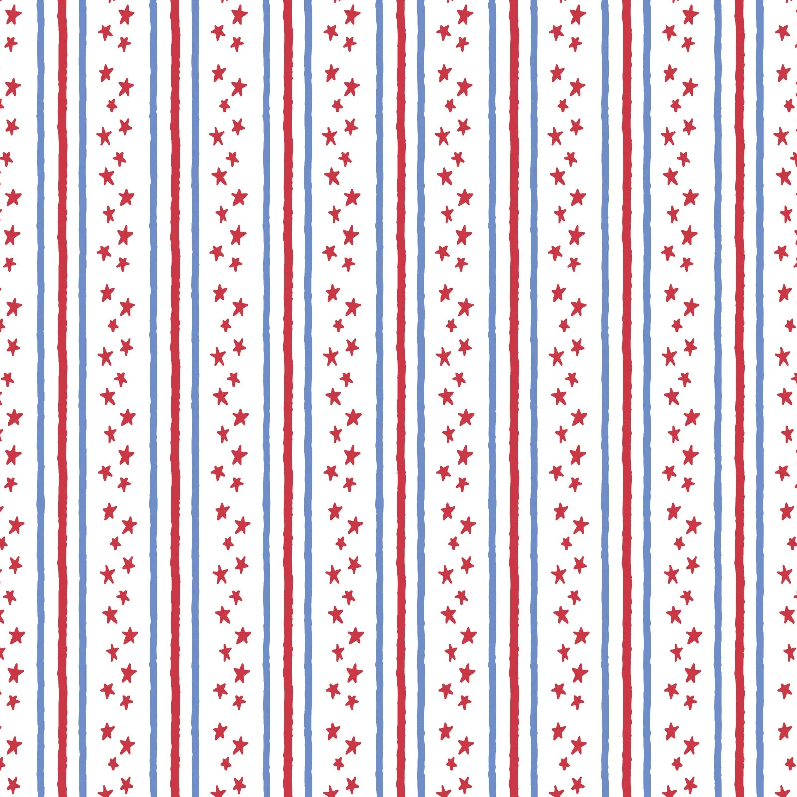 Winnie Girls' Pima Cotton Skirt Set - Stars and Stripes