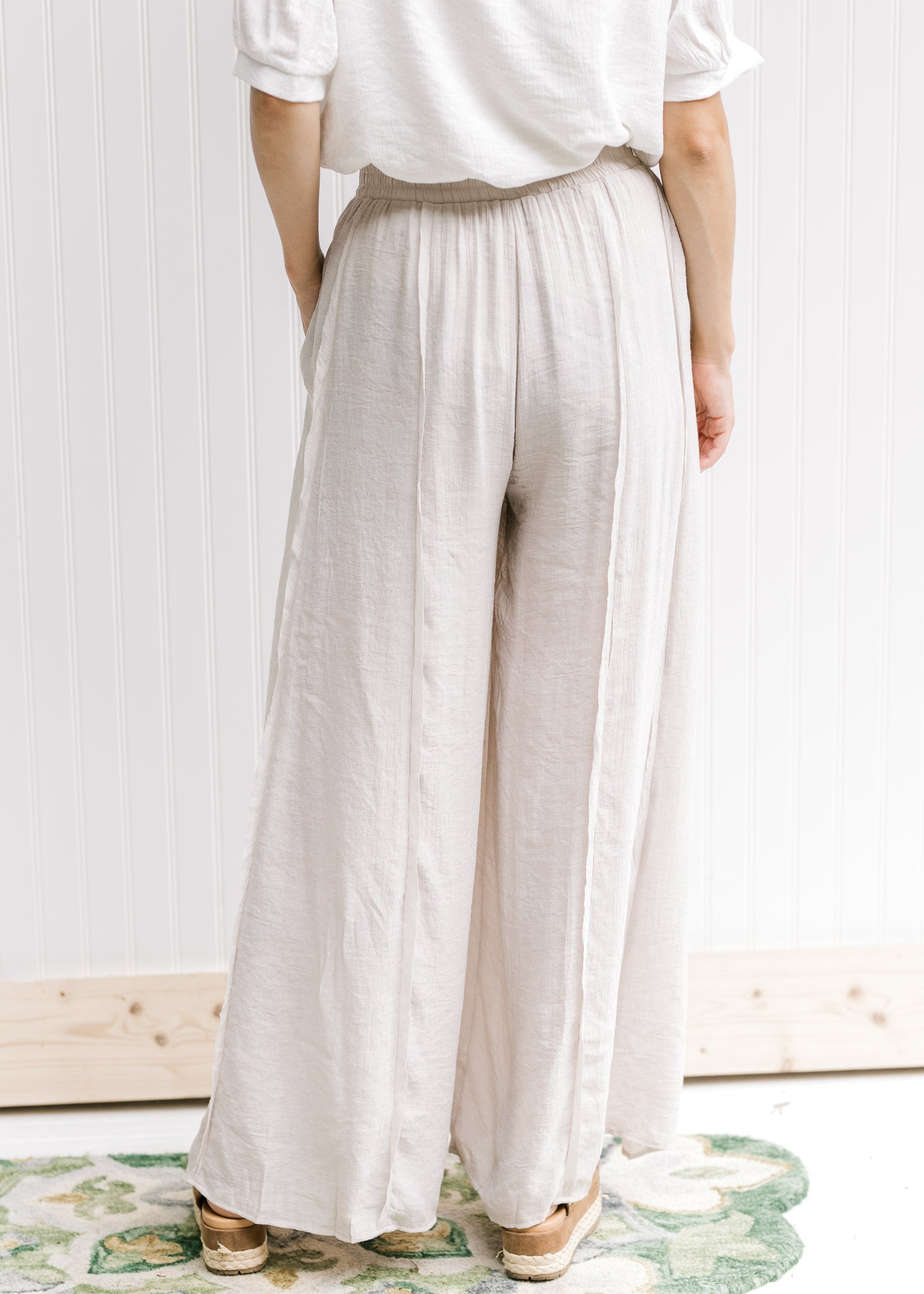 X Champagne Wide Leg Pants