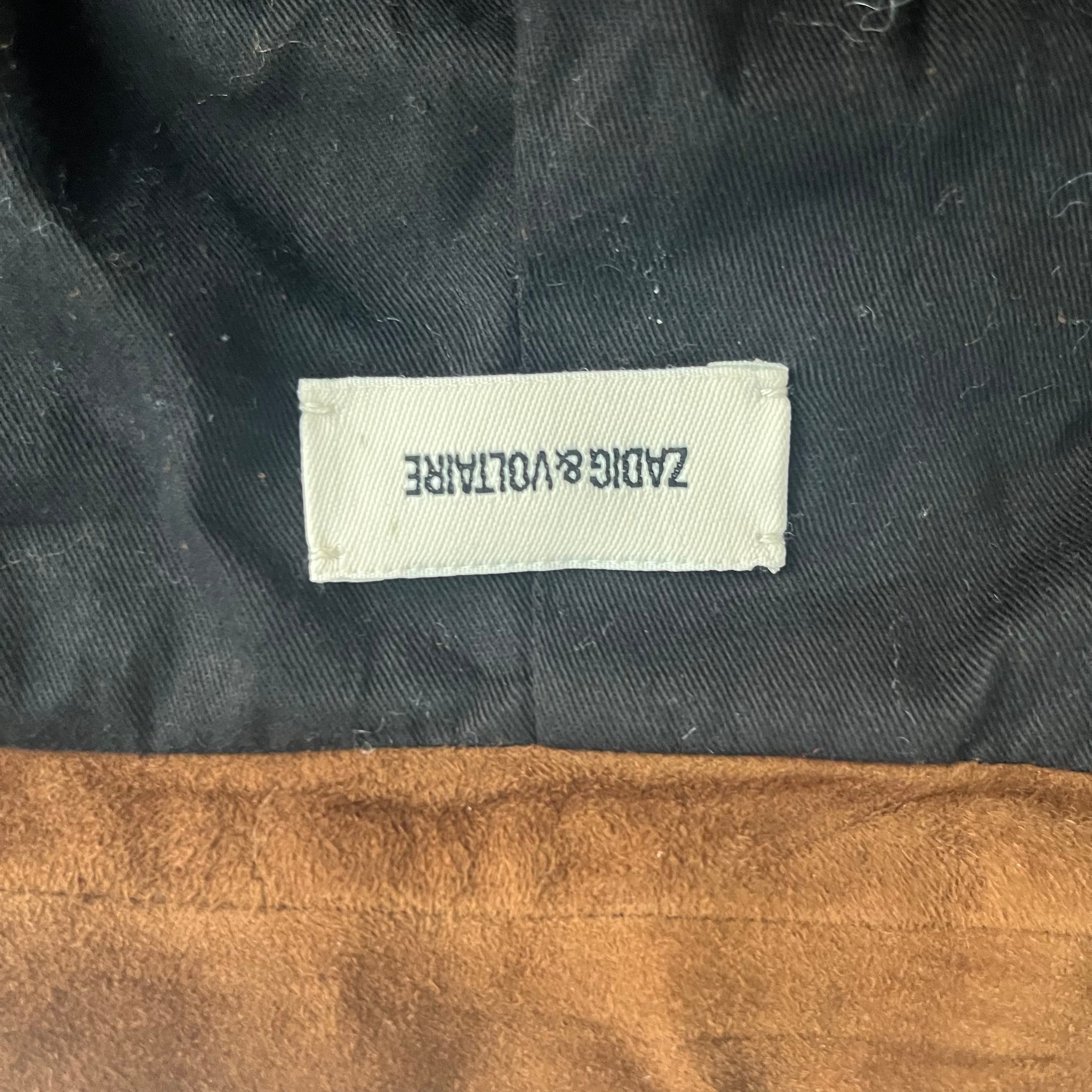 Zadig & Voltaire Brown Suede Blazer M