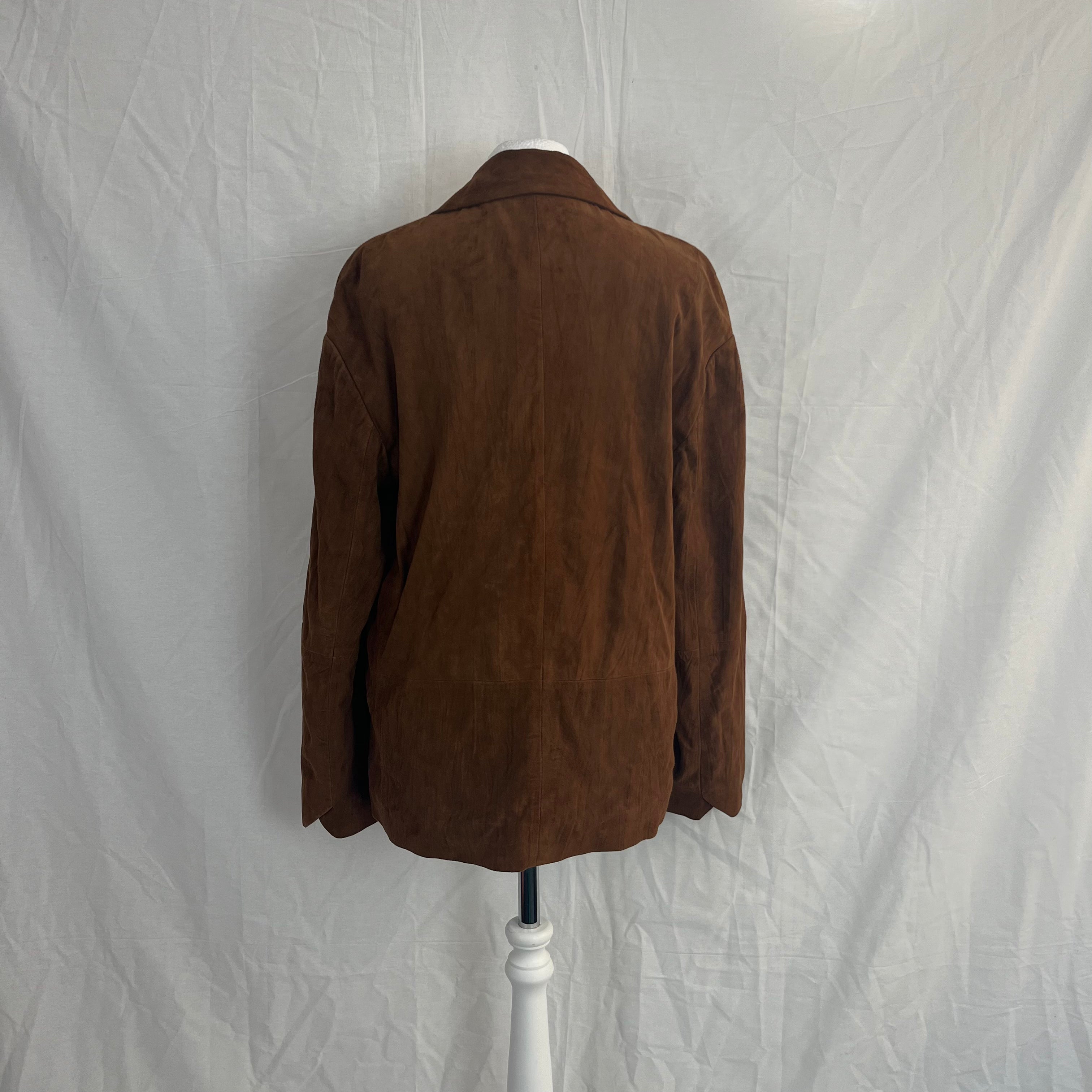 Zadig & Voltaire Brown Suede Blazer M