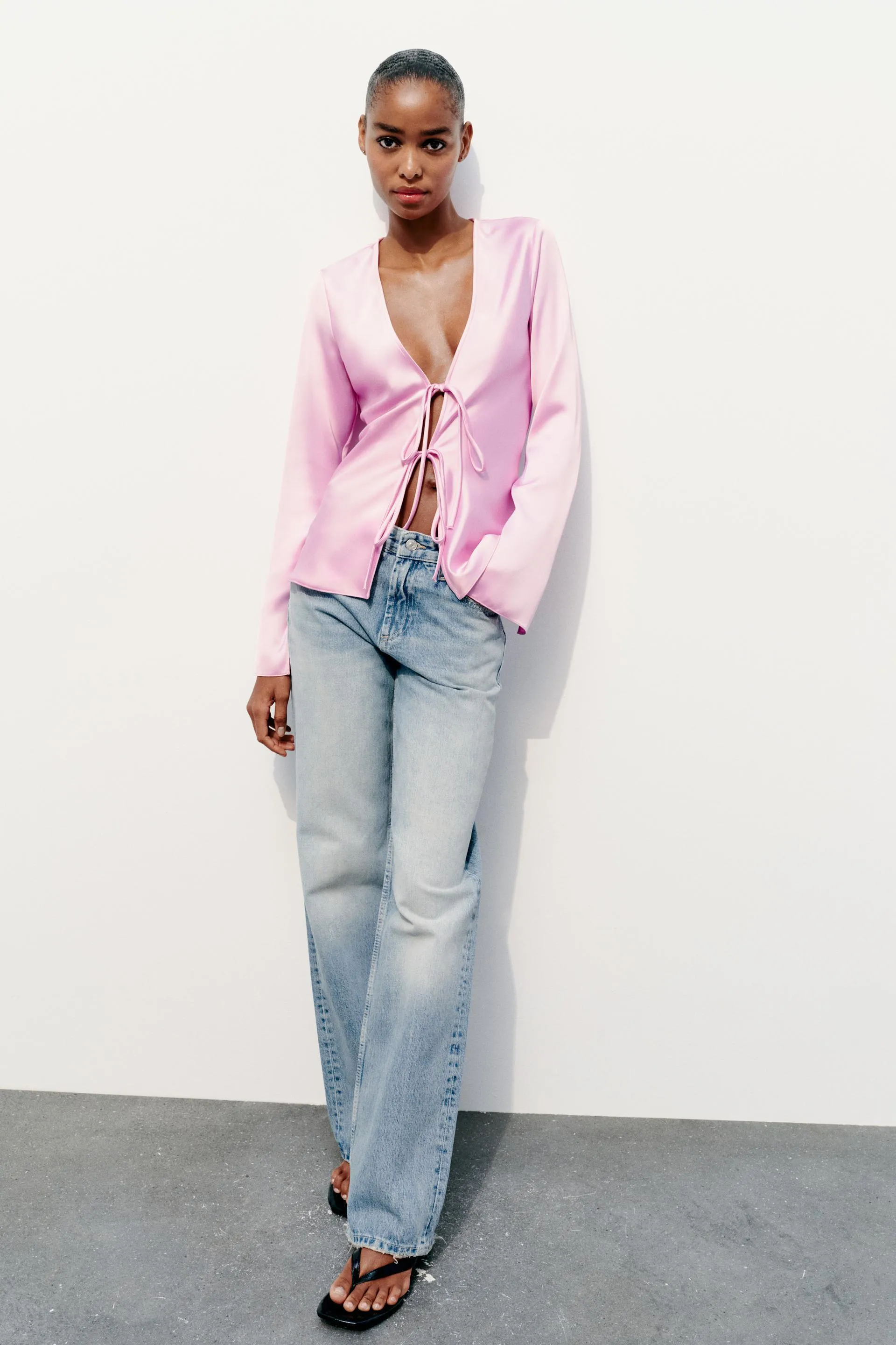 ZARA  |Casual Style Party Style Elegant Style Shirts & Blouses